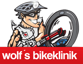 Gilly Wolfgang - Wolf's Bikeklinik Logo
